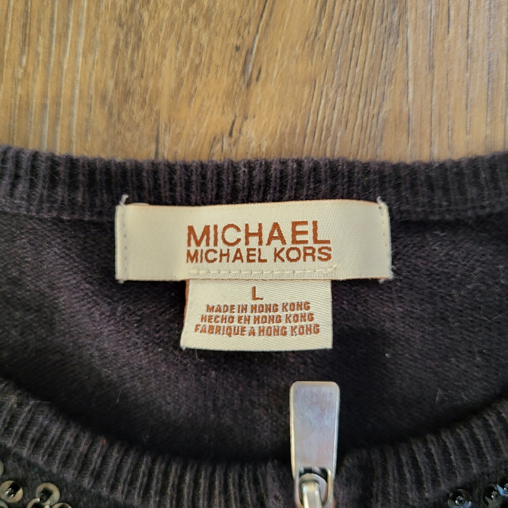 MICHAEL Michael Kors Black Embellished Knit Cardigan & Shell Set - Picture 5 of 15